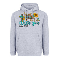 Heather Grey do not fear for i am with you Heavyweight Hoodie - BundleAndBundleShop