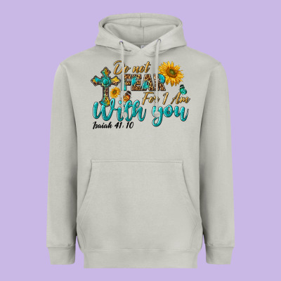 Do Not Fear For I Am With You Heavyweight Hoodie Designed By Bundleandbundleshop