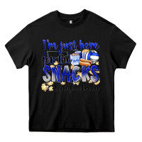 Black im just here for the snacks volleyball brother Heavy Core Tee - Zillion Design Studio