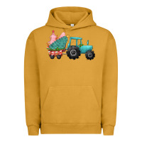 Pigment Peanut Butter Christmas tree tractor Urban Hoodie - CowGirlArtShop