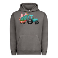 Pigment Tornado Christmas tree tractor Urban Hoodie - CowGirlArtShop