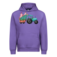 Christmas Tree Tractor Urban Hoodie | Teevron