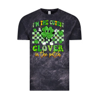 Cloud Black i'm the cutest clover in the patch artiststas Vintage Tee - Artiststas