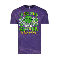 Cloud Purple i'm the cutest clover in the patch artiststas Vintage Tee - Artiststas