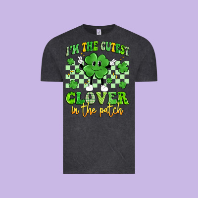 I'm The Cutest Clover In The Patch Artiststas Vintage Tee Designed By Artiststas
