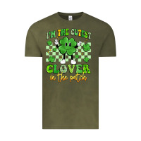 Vintage Olive i'm the cutest clover in the patch artiststas Vintage Tee - Artiststas