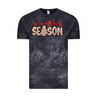 Cloud Black tis the season with christmas cake Vintage Tee - AdoDesignShop