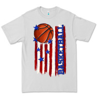 Dove Grey basketball american flag Premium Tee - texasbilliewilder