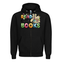 Black read more books Zipper Hoodie - MaliasSmallBusiness