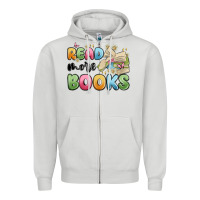 Dove Grey read more books Zipper Hoodie - MaliasSmallBusiness