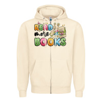 Sandshell read more books Zipper Hoodie - MaliasSmallBusiness