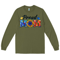 Army Green proud mom autism Long Sleeve Tee - BarkalooDesign