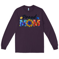 Plum proud mom autism Long Sleeve Tee - BarkalooDesign