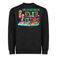 Black life is better in flip flops Heavyweight Sweatshirt - AdoDesignShop