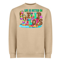 Mushroom life is better in flip flops Heavyweight Sweatshirt - AdoDesignShop
