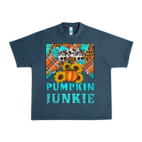 Midnight Navy pumpkin junkie Urban Heavy Tee - Artiststas