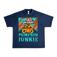 Navy pumpkin junkie Urban Heavy Tee - Artiststas