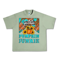 Oil Green pumpkin junkie Urban Heavy Tee - Artiststas