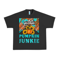 Pigment Black pumpkin junkie Urban Heavy Tee - Artiststas