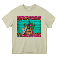 Mossy mexican guitar roses cactus sombrero Heavy Core Tee - Artiststas