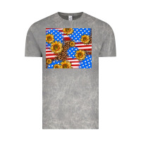Cloud Rock basic sunflower and leopard Vintage Tee - AdoDesignShop