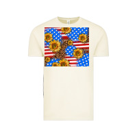 Vintage Arctic basic sunflower and leopard Vintage Tee - AdoDesignShop