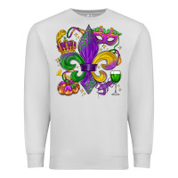 Mardi Gras Fleur De Lis Premium Sweatshirt | Teevron