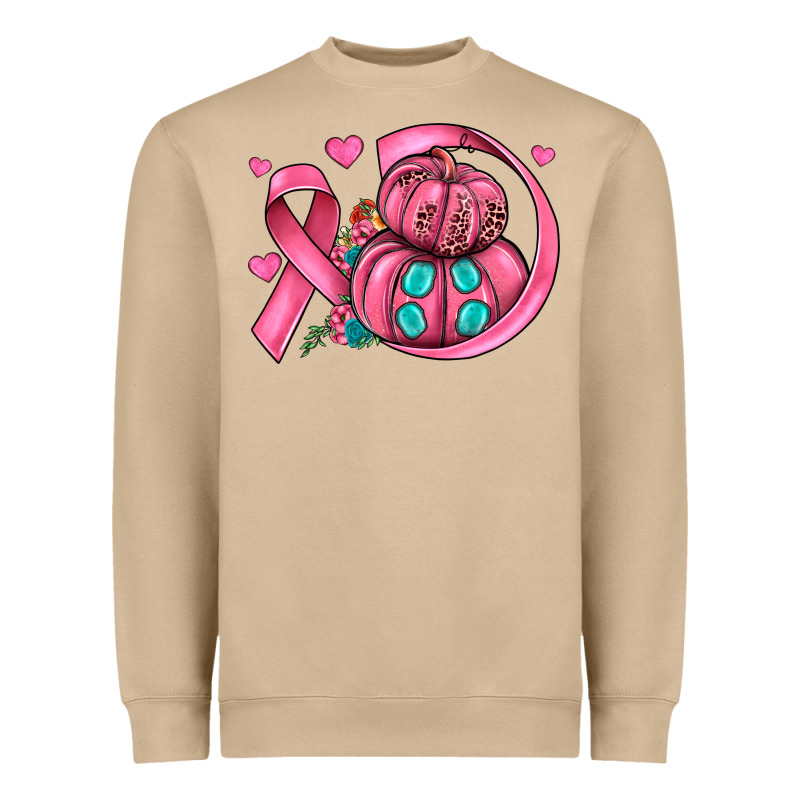 Cancer Ribbon Pumpkins Heavyweight Sweatshirt by JahusDesignShop | Teevron