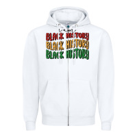 White i am black history Zipper Hoodie - MaliasSmallBusiness