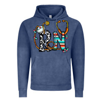 Vintage Denim rn nurse Vintage Hoodie - CowhideDigitalArt