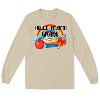 Mushroom back to school hello fourth grade 3200x2400 Long Sleeve Tee - AdoDesignShop