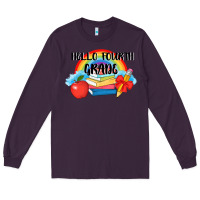 Plum back to school hello fourth grade 3200x2400 Long Sleeve Tee - AdoDesignShop