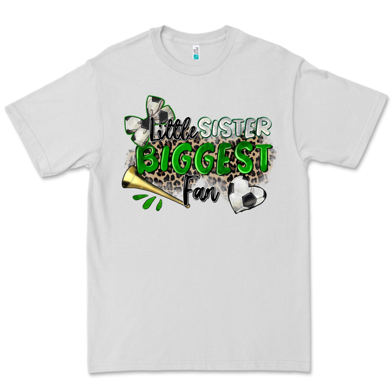 Little Sister Biggest Fan Soccer Premium Tee by Zillion Design Studio | Teevron