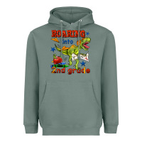 Sage roaring into 2nd grade Heavyweight Hoodie - BundleAndBundleShop