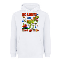 White roaring into 2nd grade Heavyweight Hoodie - BundleAndBundleShop