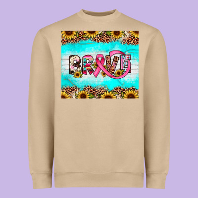 Brave Heavyweight Sweatshirt Designed By Jahusdesignshop