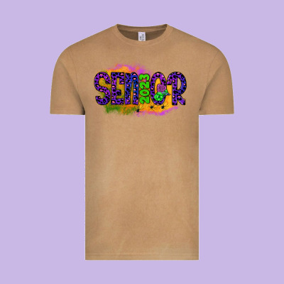 Senior 2023 Halloween Vintage Tee Designed By Jahusdesignshop