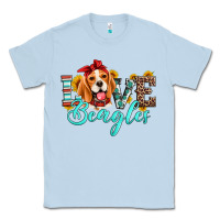 Dusty Blue love beagles Classic Tee - Artiststas