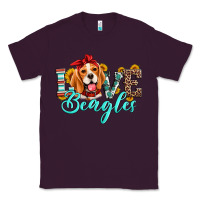 Plum love beagles Classic Tee - Artiststas