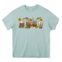 Arona skeleton hands coffee cups Heavy Core Tee - texasbilliewilder