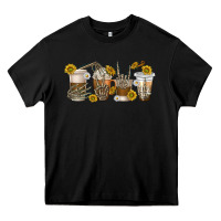 Black skeleton hands coffee cups Heavy Core Tee - texasbilliewilder