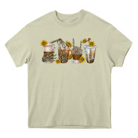 Mossy skeleton hands coffee cups Heavy Core Tee - texasbilliewilder