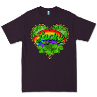 Plum lucky heart with leopard Premium Tee - RanaPortraitStore