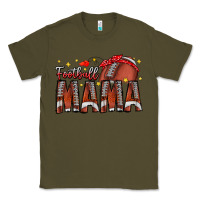 Army Green football mama Classic Tee - CowhideDigitalArt