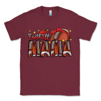 Burgundy football mama Classic Tee - CowhideDigitalArt