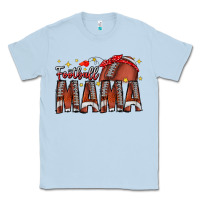 Dusty Blue football mama Classic Tee - CowhideDigitalArt