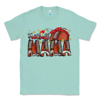 Seafoam football mama Classic Tee - CowhideDigitalArt
