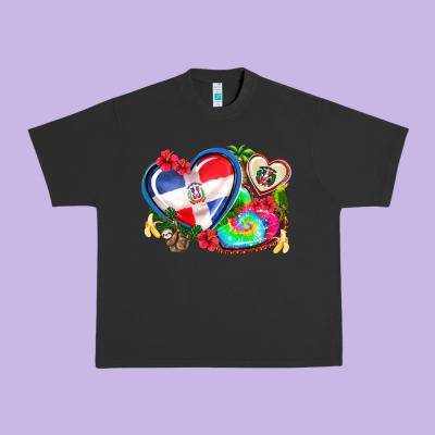 Western Leopard  Dominican Republic  Hearts Urban Heavy Tee Designed By Adodesignshop