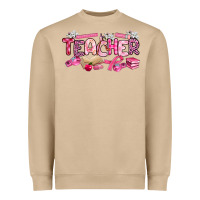 Mushroom breast cancer teacher Heavyweight Sweatshirt - Artiststas