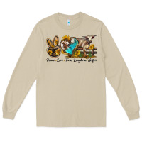 Mushroom peace love longhorn heifer Long Sleeve Tee - LillyAllenDesigns